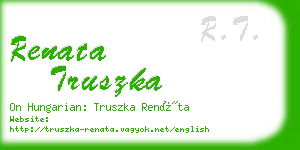 renata truszka business card